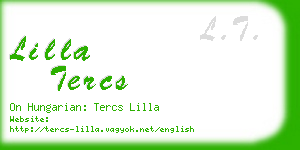 lilla tercs business card